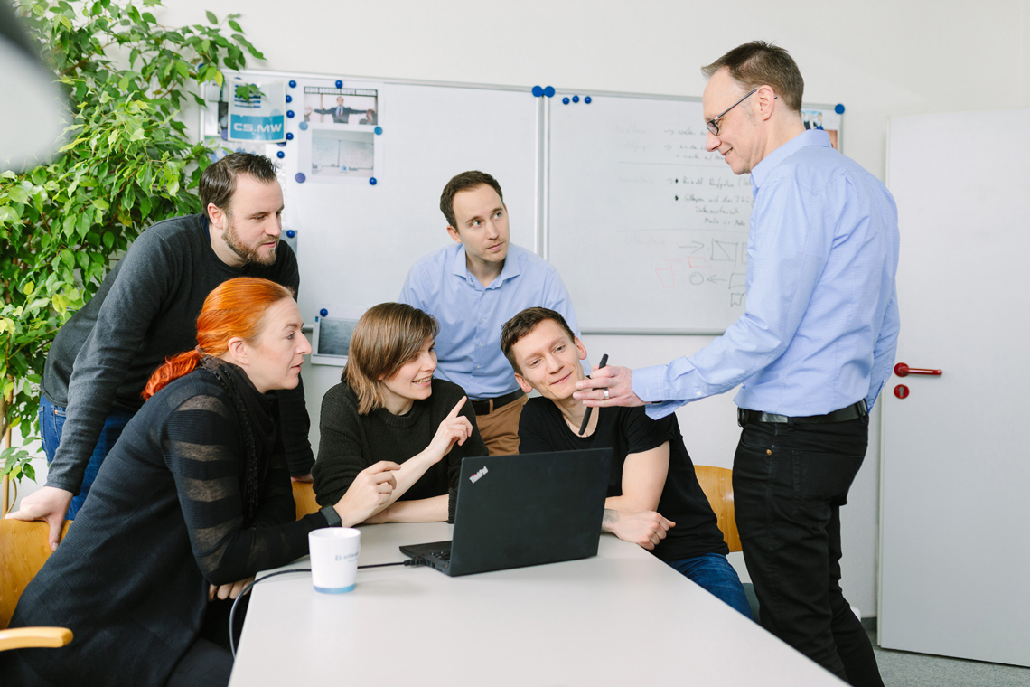 Team Meeting in unserer Softwareentwicklung