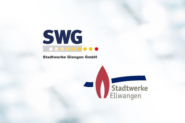 Logos der Stadtwerke Ellwangen und Giengen